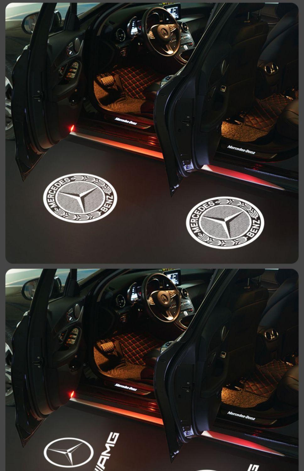 Mercedes-Benz Welcome Light C-Class E-Class A-Class S-Class Glc Glb Gla C200 260E300 Atmosphere Door Projection Light
