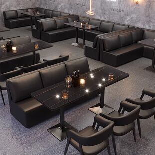 Bar Booth Sofa Barbecue Milk Tea Shop Camping Style Bar Music Restaurant Standard Single Chair Wood
