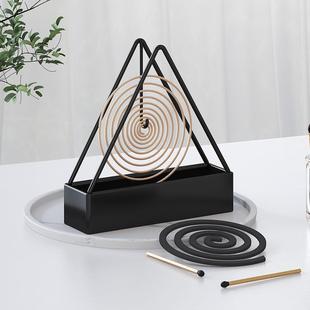 Summer mosquito-repellent tray triangular mosquito-repellent rack hanging anti-scalding mosquito-repellent tray easy-to-care creative wrought iron mosquito-repellent box