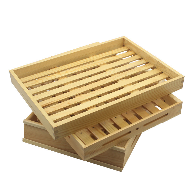 Wooden stand from natural wood