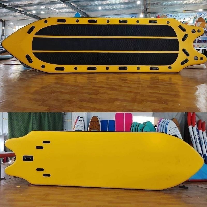 sup boat fishing road sub-pulp board rescue rowing boat widened thickened battle vertical rowing inflatable folding simple safe good-looking