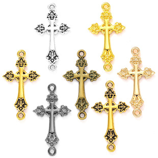 DIY alloy jewelry accessories cross pendant vintage necklace keychain jewelry decorative pendant T108
