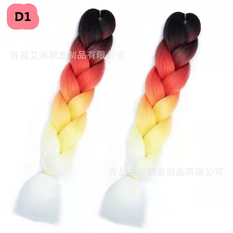 Trenzas africanas con cabello rosa渐 – materiales de alta temperatura, estilo boxeador