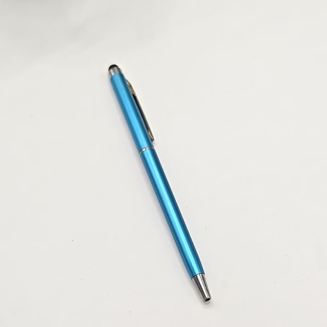 Presionar el lápiz táctil de doble cabeza tablet teléfono móvil de dibujo juego lápiz táctil de condensador de escritura manual lápiz multicolor portátil