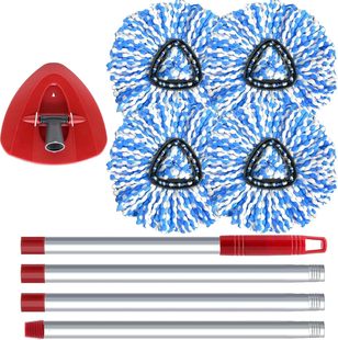 Combination suit Fit O-Cedar/Vileda Triangle Mop Head Fine Fiber Rotary Mop Replacement Head Accessories