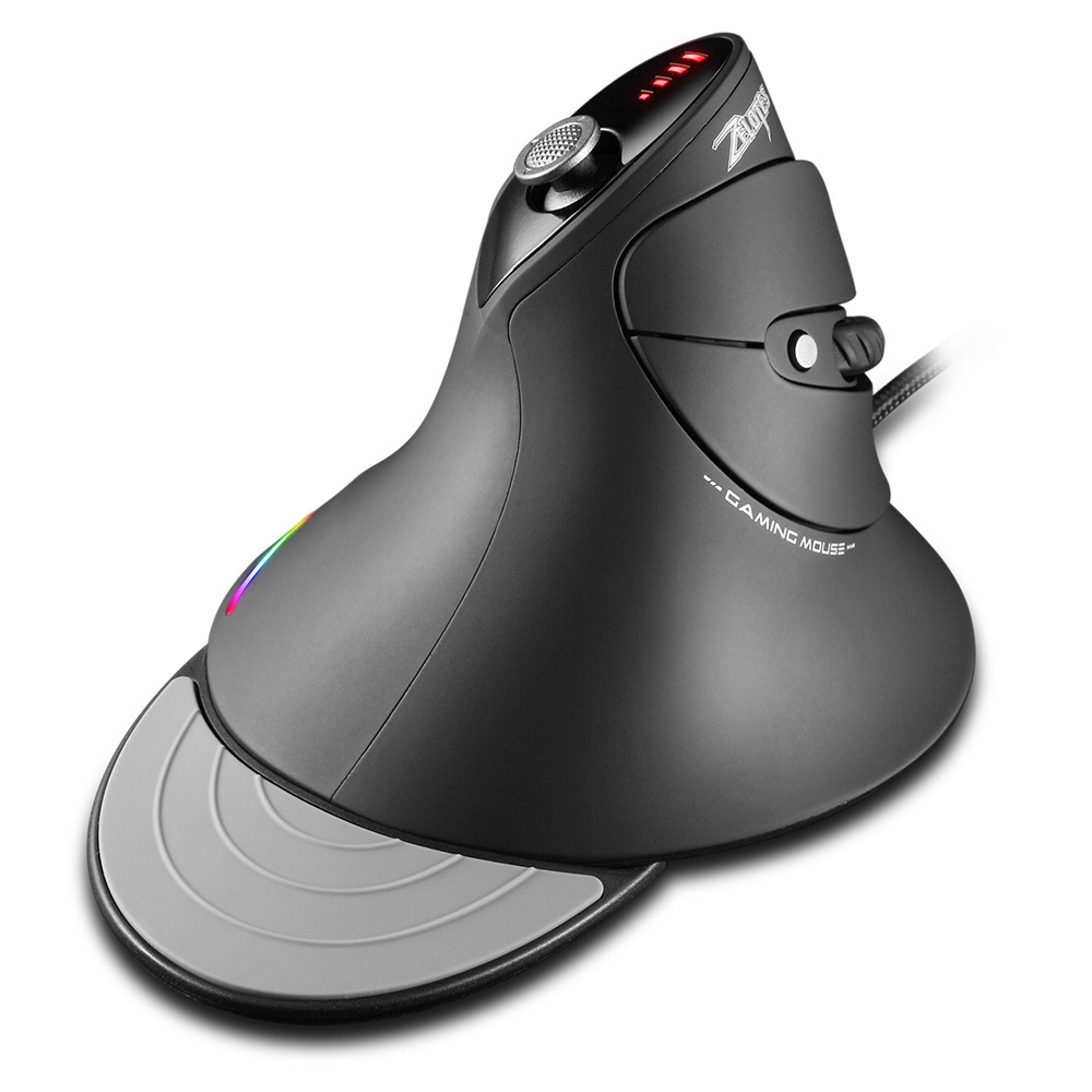 C-10 Master 12 Key Joystick Programming Wired Vertical Mouse Colorful Gradient RGB_voghion.com