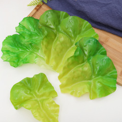 仿真生菜叶模型假蔬菜白菜叶生菜叶子火锅店食材装饰摆件摄影道具