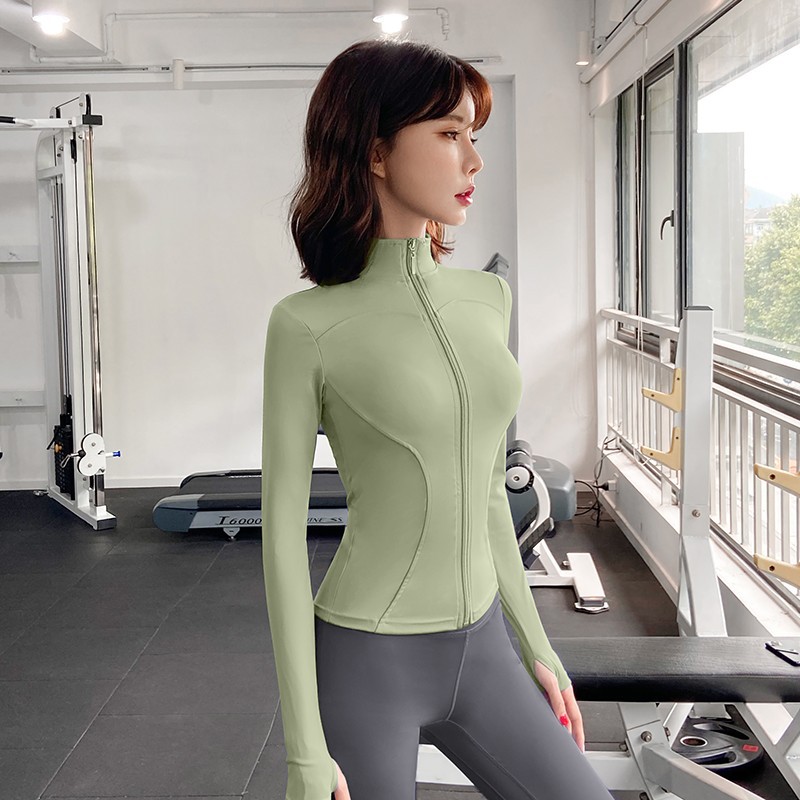 Quick-drying Slim-fit Yoga Clothes For Women, Long-sleeved Sports Fitness Tops, Fitness Clothes For Women_desvips.com