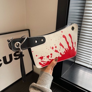 Simple Casual Kitchen Knife Bag, Personalized Niche New Style, Internet Celebrity Spoof, Funny Envelope Bag, Cross-Body Bag, Good-Looking