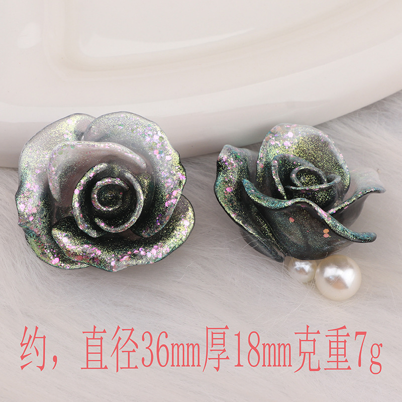 萤火虫夜光爆闪玫瑰花制作diy手机壳发夹奶油胶收纳盒装饰品批发|undefined