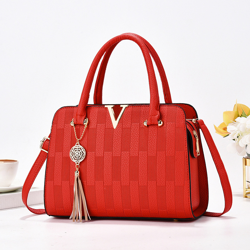 Nuevo bolso de mensajero de un solo hombro de todo fósforo estilo coreano bolso de mujer de mediana edad atmosférico bolso de madre bolso de moda simple bolso grande primavera y verano