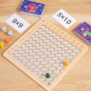 Hundreds board children's magnetic nine nine multiplication formula table desktop game Primary School Mathematics multiplication oral calculation practice toys