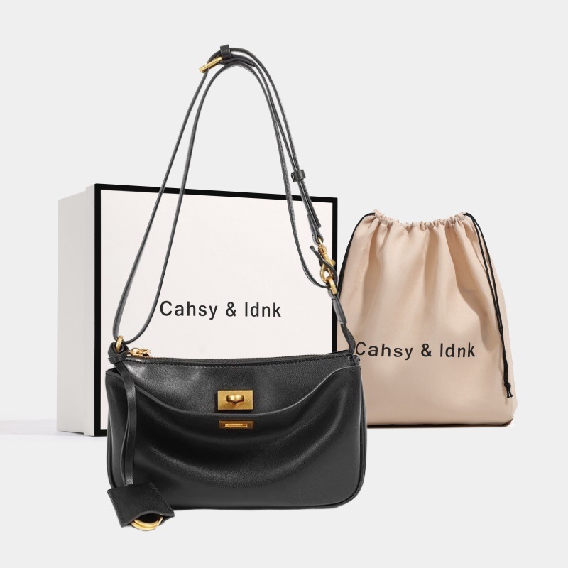 Qadın Dəri Çanta Kiçik Kvadrat Baguette Model