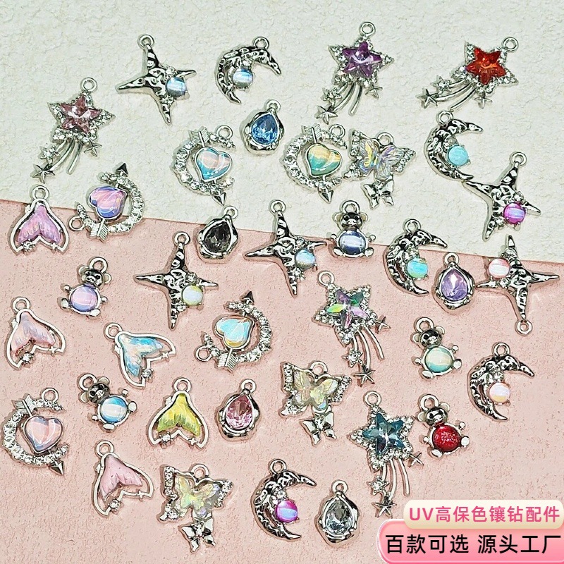 Exquisitos accesorios de joyería colgante de diamante de alta protección ultravioleta al por mayor collar DIY artesanal colgante de materiales de ropa de pulsera