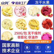 出口食品级立兴冻干草莓片丁粒榴莲块碎蔬菜脆片苹果冻干水果干