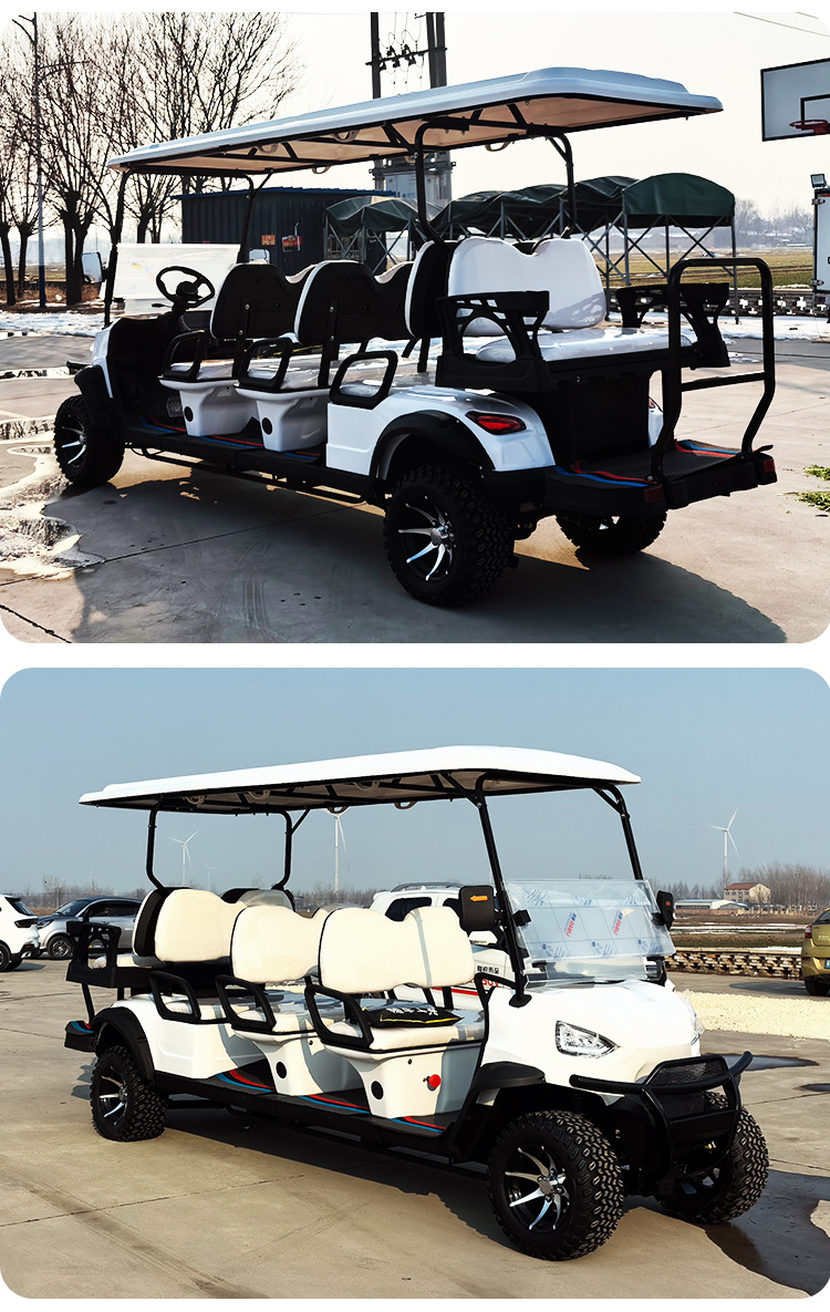 Golf Cart Foreign Trade Quality Tourist Scenic Area Park Court Four-wheel Ferry Shuttle Electric Sightseeing Car