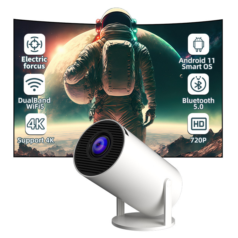 外国貿易工場同画面/Android Bluetooth 5G HD HY300 ポータブルホームミニプロジェクター寝室|undefined