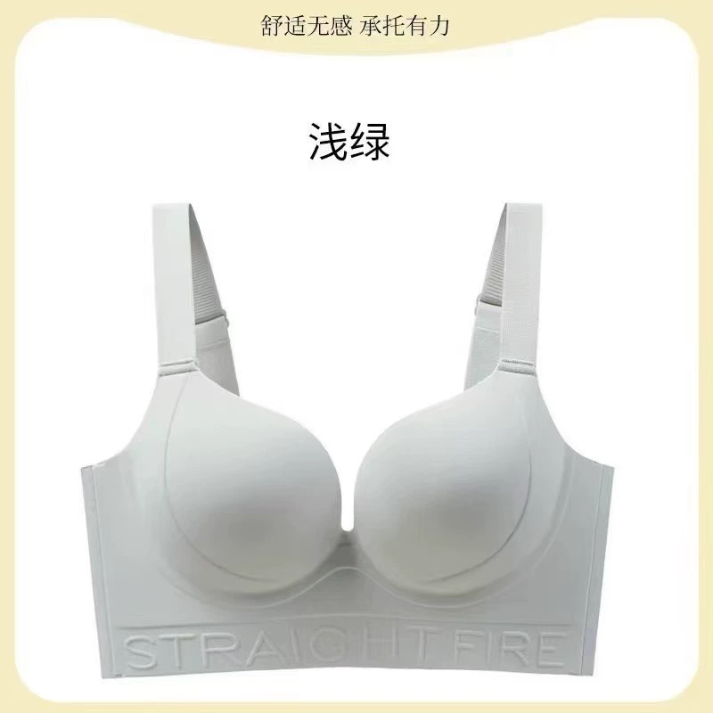 Push-Up Bra, Plus Size Support, Seamless Molded Cups, Sizes 34–44 (ABCD), Multi-Color