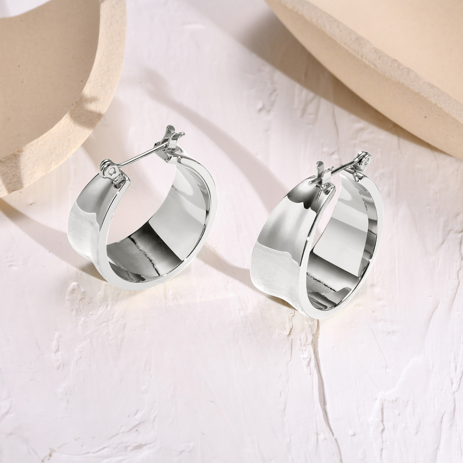 Fashion Geometric Stainless Steel Earrings Plating Stainless Steel Earrings 1 Pair display picture 3