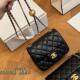 Wide Edition Small Fragrant Square Fat Man Small Golden Ball CF Bag Mini Cap Bag Rhomboid Chain Shoulder Crossbody Women's Small Square Bag