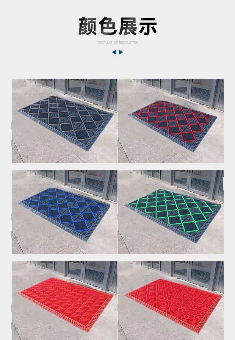 Non-Slip Entryway Mat, Outdoor Three-In-One Entrance Carpet, Commercial Outdoor Floor Mat, Hotel Mat, Door Mat