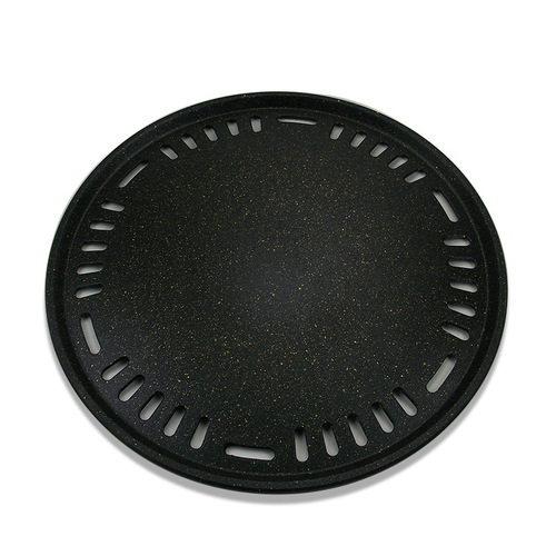 Korean charcoal grill grilled meat plate bright charcoal fire barbecue plate commercial barbecue plate grate round non-stick frying pan 330