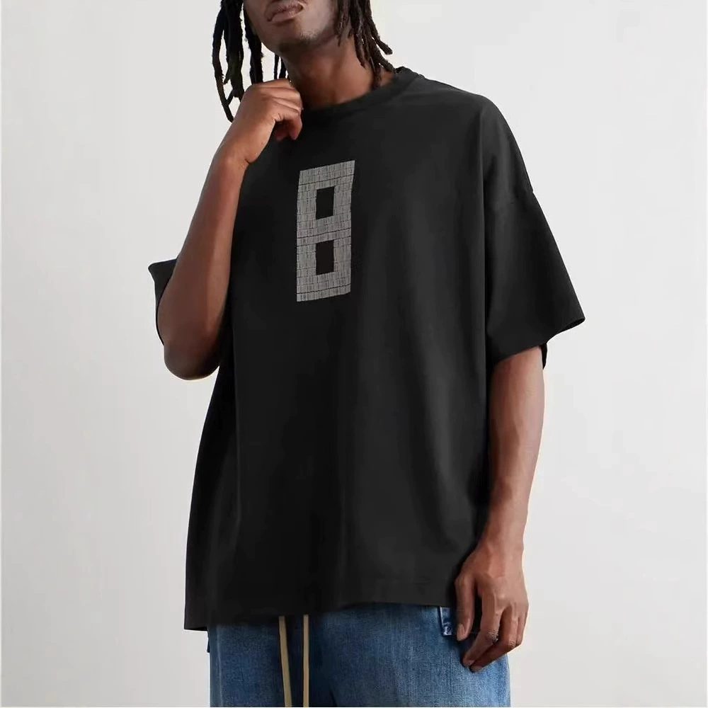 FOG CRAZY ESSENTIALS Nittle Tide American Summer хлопок свободная мужская пара футболка с короткими рукавами