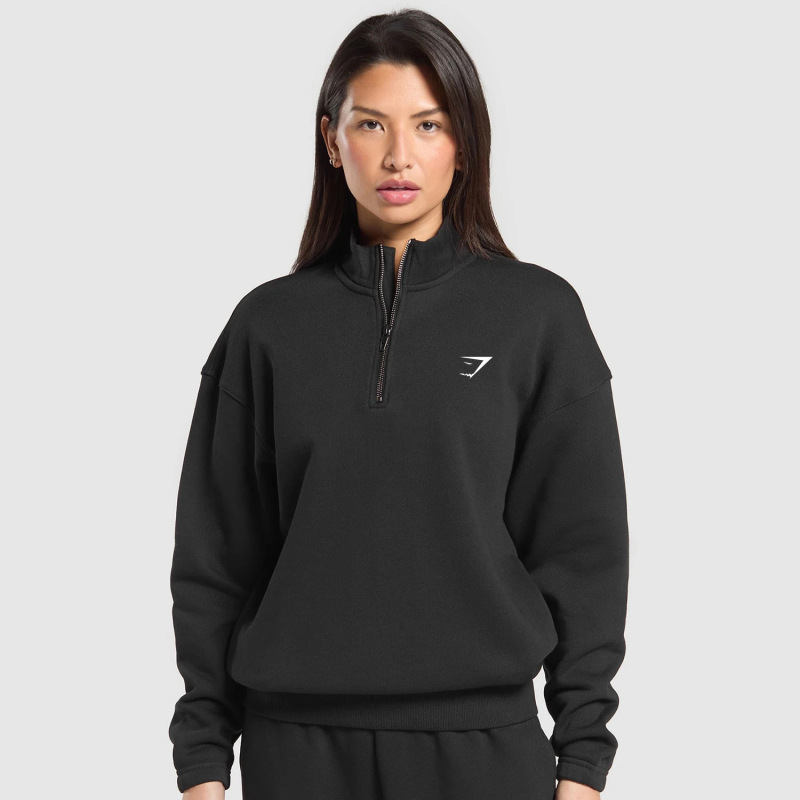 Gymshark Autumn and Winter Sweatshirt Sports Casual Yoga Wear Long-Sleeved Jacket Half-Zip Fitness Wear Loose Sweatshirt Gymshark Autumn and Winter Sweatshirt Sports Casual Yoga Wear Long-Sleeved Jacket Half-Zip Fitness Wear Loose Sweatshirt