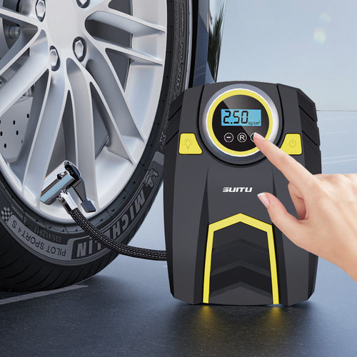 Vehicle-mounted portable car air pump emergency tire digital display car air pump intelligent tire pressure measuring pump