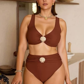 比基尼;连体泳衣;三件套泳装