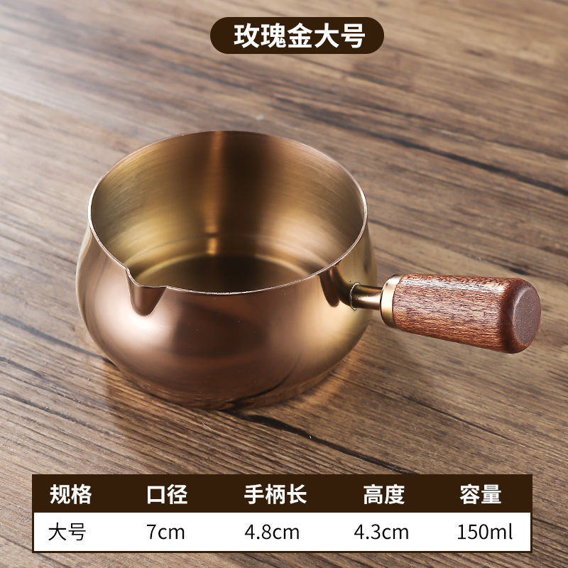 304不锈钢酱汁杯西餐牛排酱料杯木柄调料小碗番茄沙拉蘸酱碟子|undefined