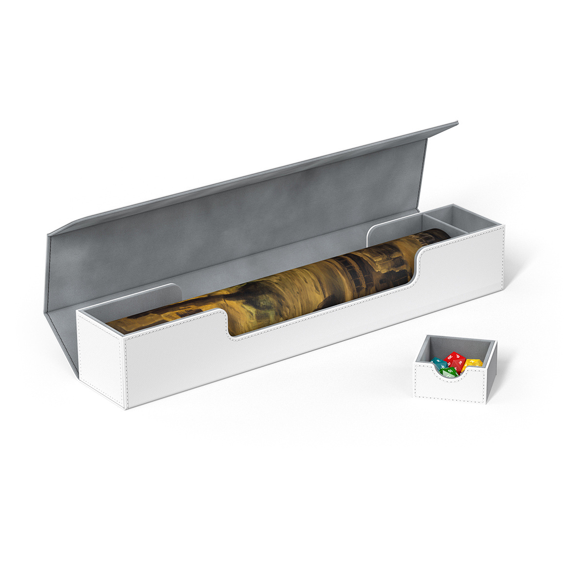 Caja de estera de juego de alta gama caja de tarjeta caja de juego de mesa de PU colección de caligrafía y pintura alfombrilla de ratón Almacenamiento de tarjetas Wanzhi al por mayor