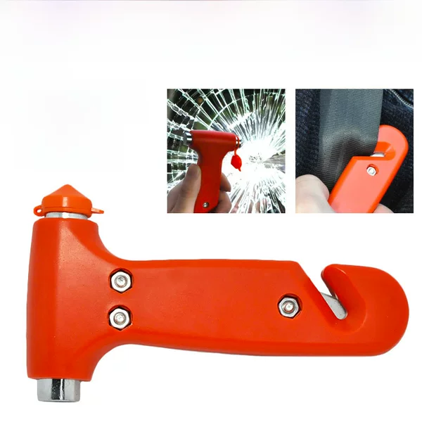 Mini Multifunctional Car Two-In-One Safety Hammer Car Emergency Escape Hammer Window Breaker Solid Life-Saving Hammer