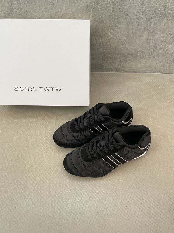SGIRL TWTW复古条纹赛车德训鞋女2025新款百搭平底休闲运动女鞋潮|undefined