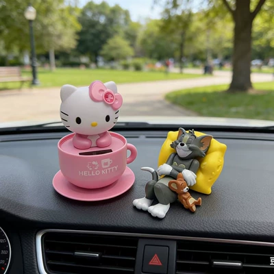 Kt Cat Set, Car ornaments - pink-hello-kitty-tom