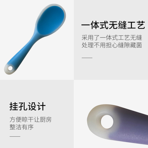 Factory silicone rice spoon rice cooker rice spoon food grade silicone rice spoon non stick silicone rice spoon wholesale