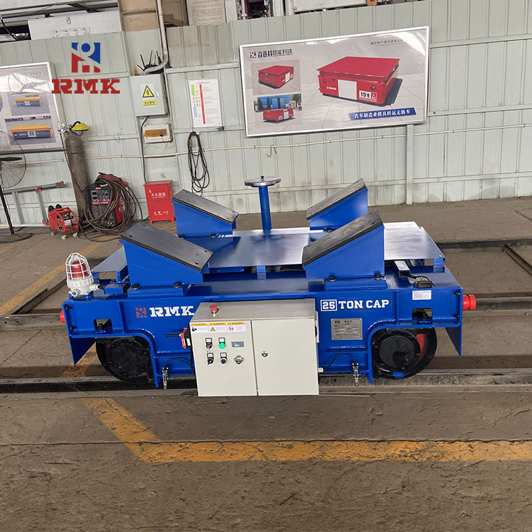 直流蓄电池周转台车 电动平板轨道托运车 可防爆工业导轨平板车