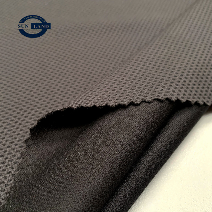 持续 100%冷感双色网布 日本降温冰巾涤锦蜂巢布 提花网布