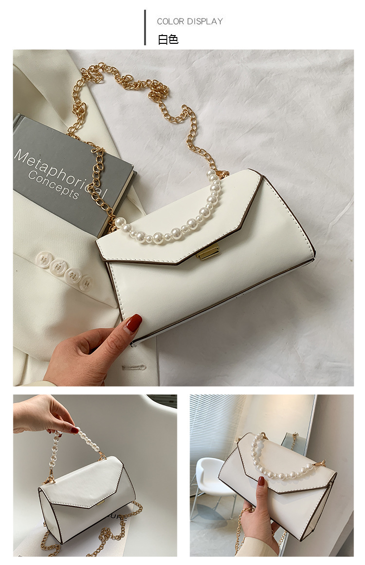 Fashion Shoulder Bag Messenger Bag Small Square Bag Underarm Bag Beaded Bag display picture 6