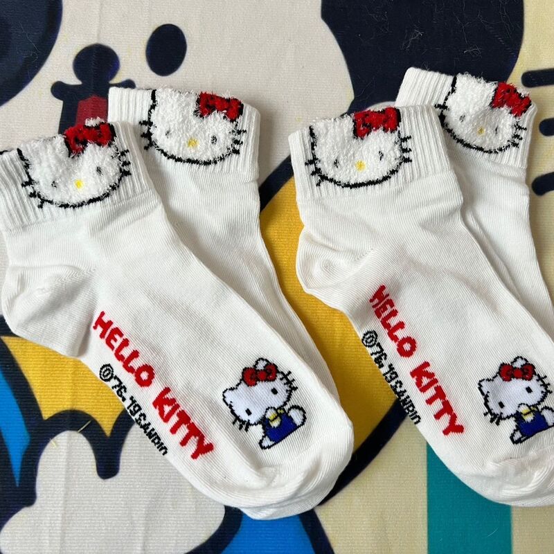 South Korea Dongdaemun Autumn and Winter New KT Cat Women's Socks Cartoon Yugui Dog Color Blocked Girls' Socks Sanrio Socks