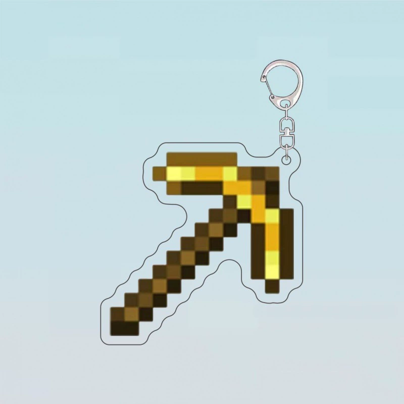 Minecraft окружение Minecraft брелок Diamond Sword Sword Undead Totem Lava Barrel Jack Jack Jack Bid Merminal