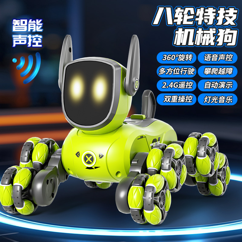 JJRC ocho rondas truco mecánico perro control remoto juguete gesto inducción deformación rompecabezas educación temprana perro robot inteligente para niños image 4