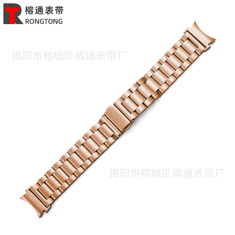 Para Galaxy watch Ultra/7/6/5 banda de acero 40/42/43/44/45/46/47 cuentas sólidas