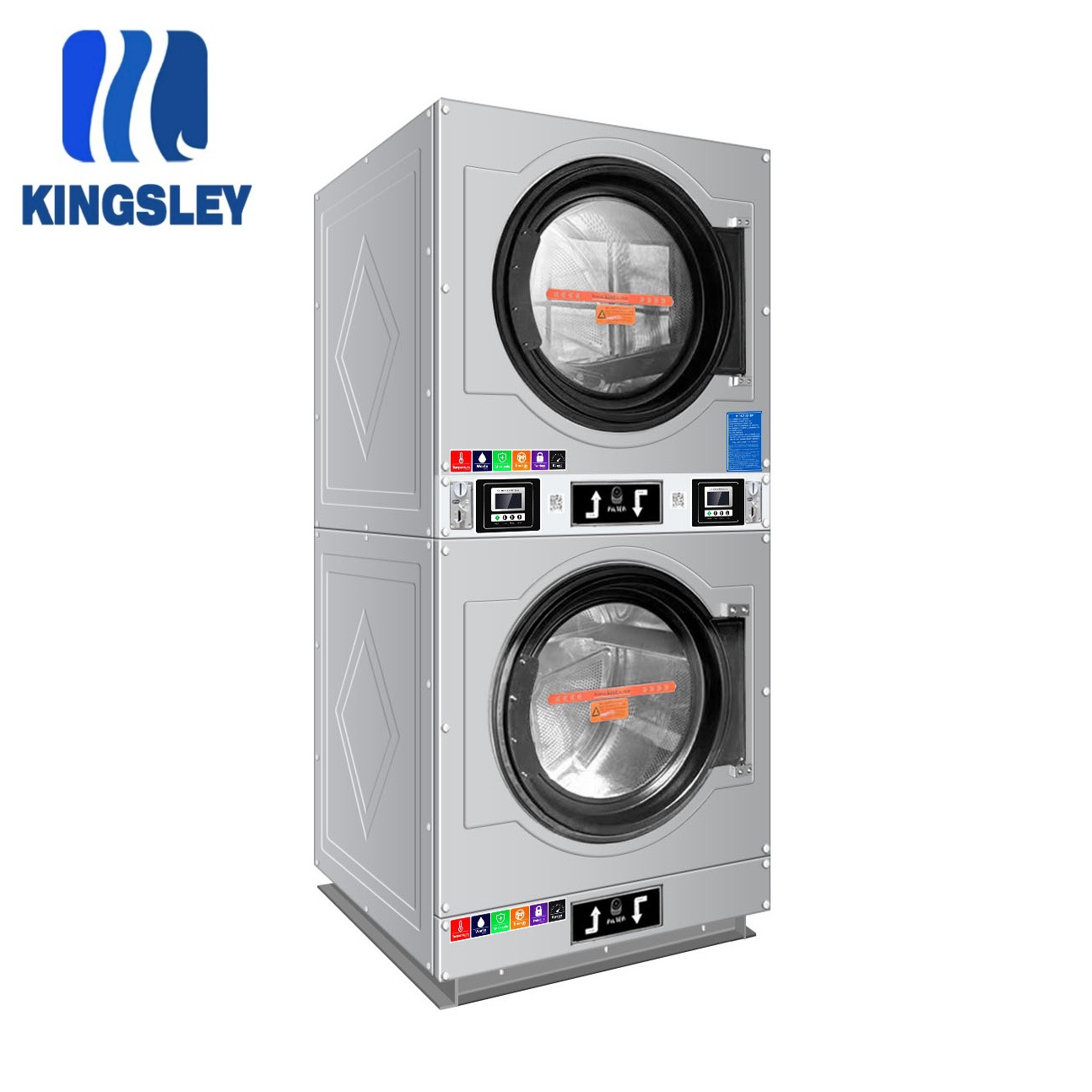 Scan Code Commercial Double Dryer Coin Operated Hotel Apartment Hotel Laundry Room Self-Service Double Dryer