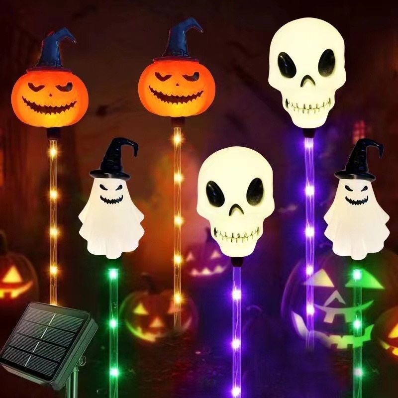 ハロウィンカボチャソーラーグラウンドプラグライトカボチャ装飾中庭ガーデン屋外装飾ハロウィングラウンドプラグライト|undefined
