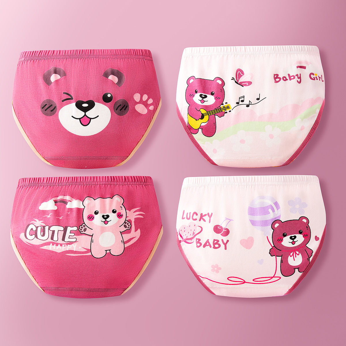 Niñas bebé triángulo clase una ropa interior de algodón puro verano fino medio y grandes calzoncillos de algodón para niños al por mayor entrega de una sola pieza