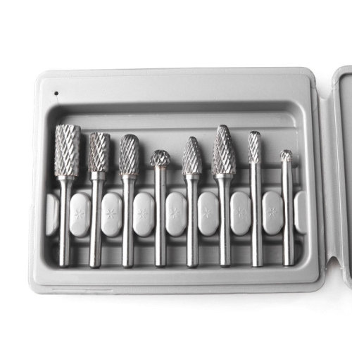 8-piece set of tungsten steel grinding head rotary file electric grinding wood carving accessories tungsten steel grinding head