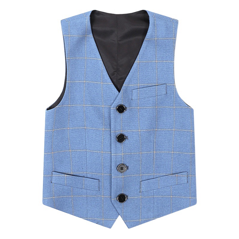 Vestido de niño chaleco traje flor niño anfitrión niños chaleco traje rendimiento Big Boy Universidad rendimiento traje