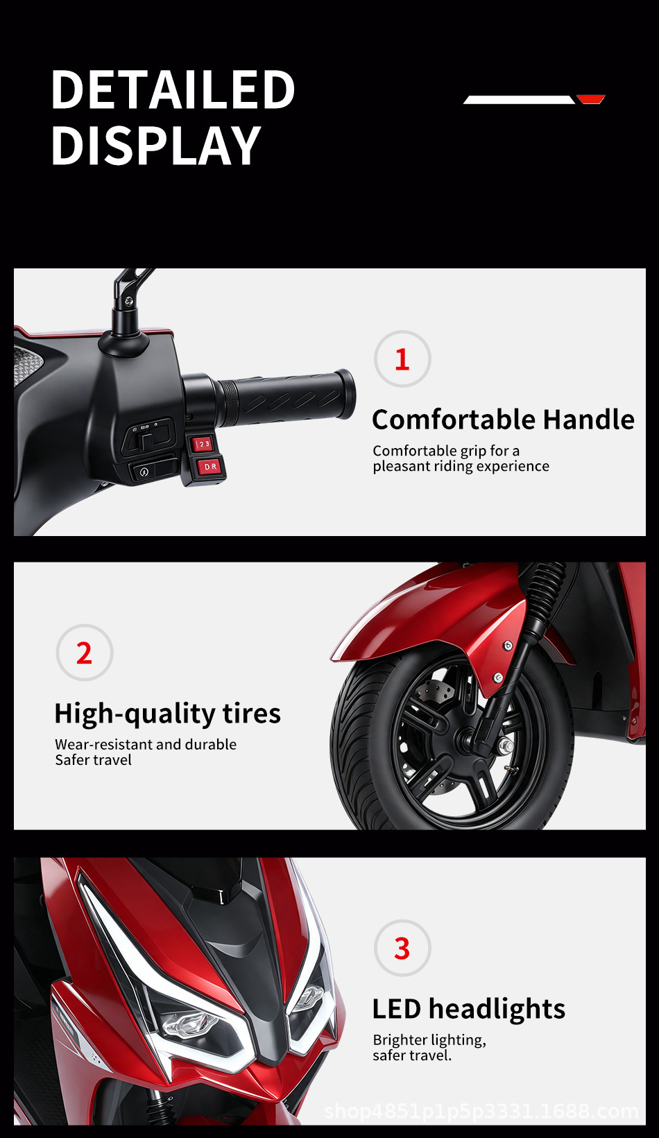 In-stock export of Warwolf 3 electric vehicle with EEC product certification and COC certificate, foreign trade source for sample production, electric motorcycle factory