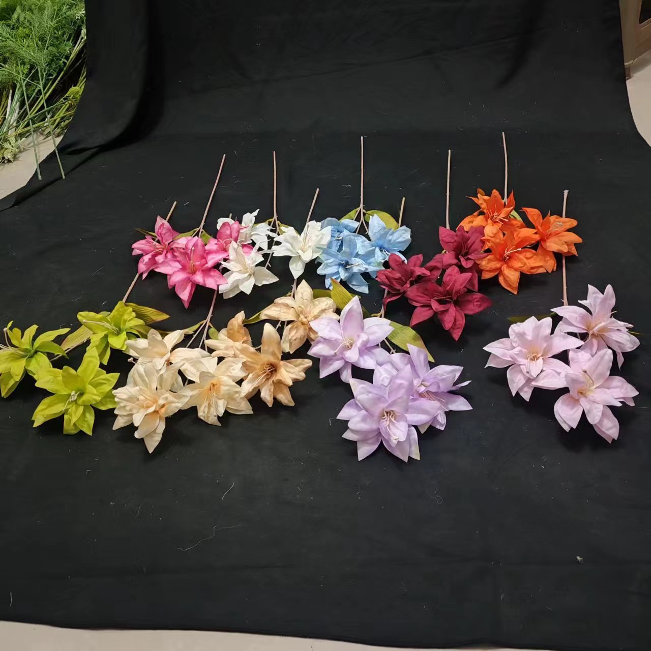 小百合仿真花婚庆装饰布置假花路引花插花块装花婚礼花艺花材花束